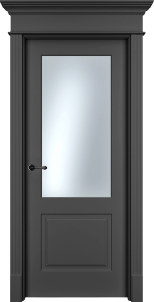 Фото товара Межкомнатная дверь эмаль Ofram Нафта 3 белая остеклённая