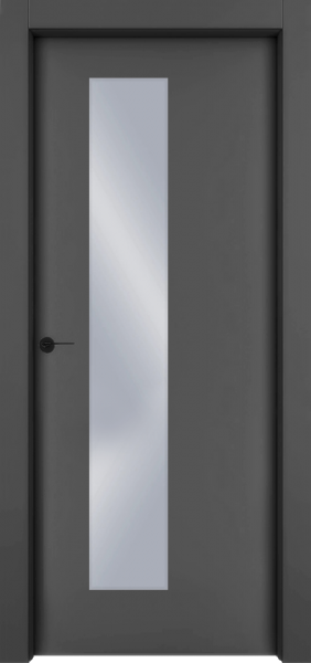 Фото товара Межкомнатная дверь Ofram Модель 1001 эмаль остеклённая
