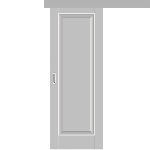 Межкомнатная одностворчатая дверь купе экошпон Profil Doors 93U манхэттен глухая