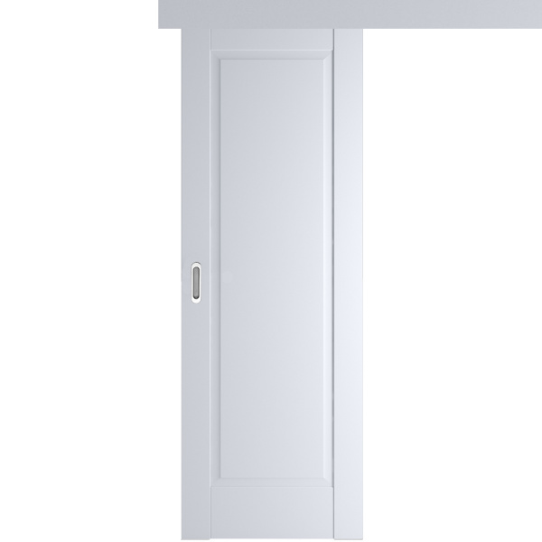 Межкомнатная одностворчатая дверь купе экошпон Profil Doors 100U аляска глухая