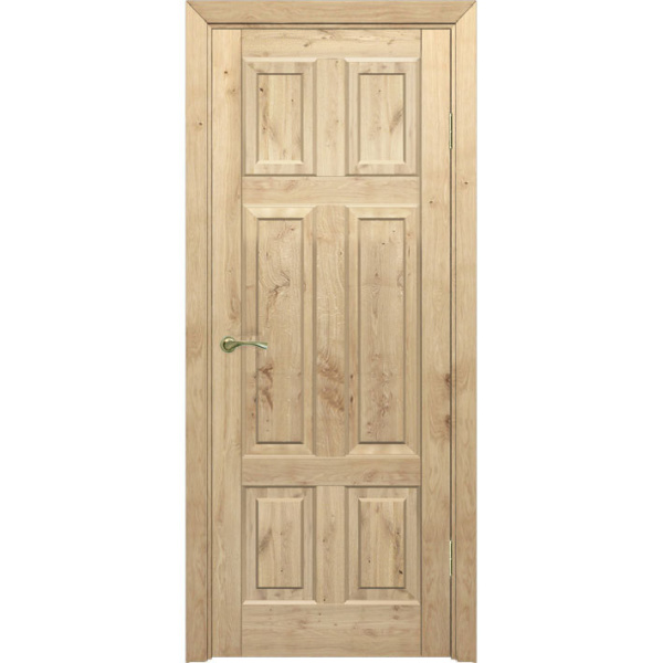 Межкомнатная дверь массив дуба Модель № 19 с сучками под покраску
