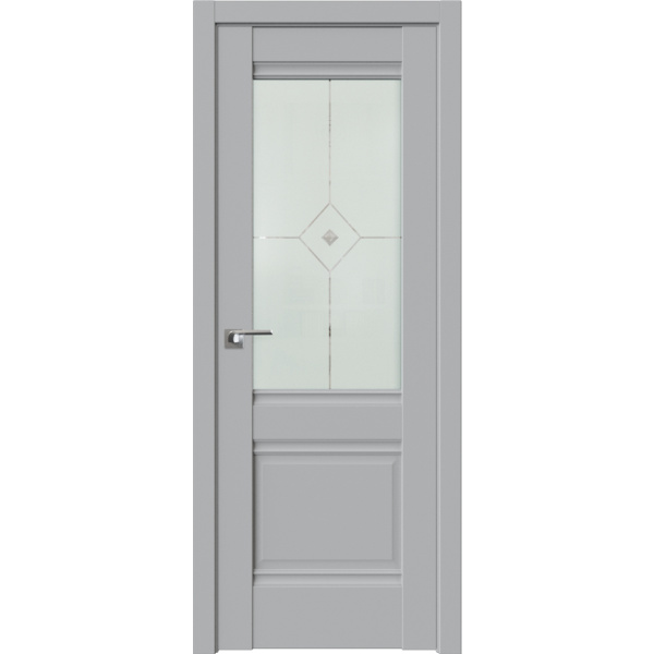 Межкомнатная дверь экошпон Profil Doors 2U манхэттен остеклённая