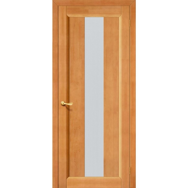 Межкомнатная дверь массив сосны Вега 18 ПО светлый орех