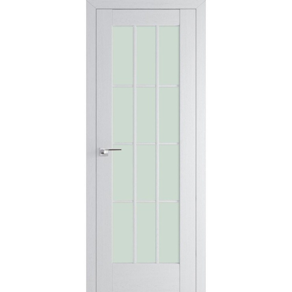 Межкомнатная дверь экошпон Profil Doors 102X пекан белый остеклённая