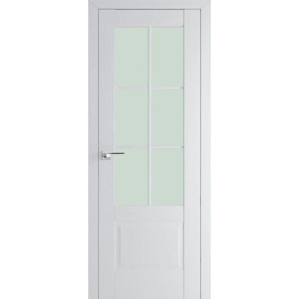 Межкомнатная дверь экошпон Profil Doors 103X пекан белый остеклённая