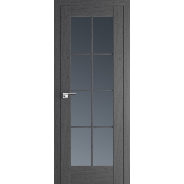 Межкомнатная дверь экошпон Profil Doors 101X пекан темный остеклённая