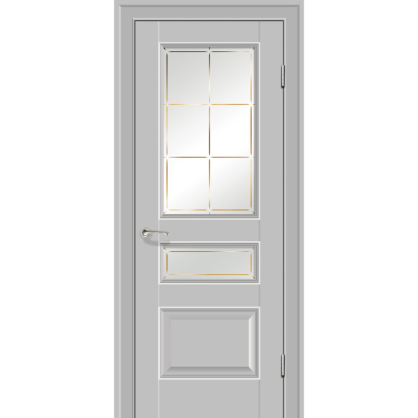 Межкомнатная дверь экошпон Profil Doors 94U манхэттен остеклённая