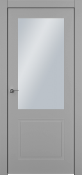 Фото товара Межкомнатная дверь эмаль Ofram Классика-2 белая остеклённая
