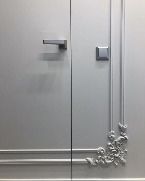Фото товара Скрытая межкомнатная дверь под покраску S1 открывание "НА СЕБЯ"