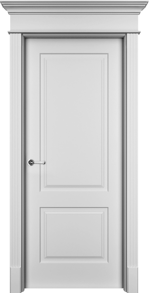 Межкомнатная дверь эмаль Ofram Нафта 2 глухая, белый