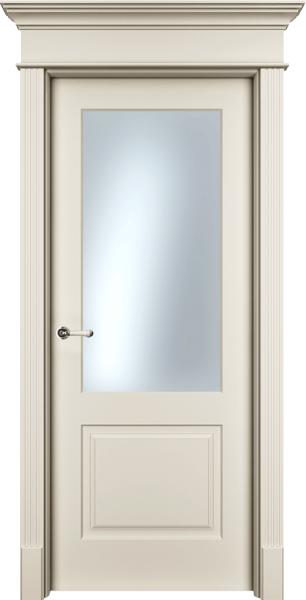 Фото товара Межкомнатная дверь эмаль Ofram Нафта 3 белая остеклённая