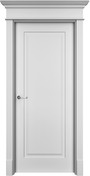 Межкомнатная дверь эмаль Ofram Нафта глухая, белый