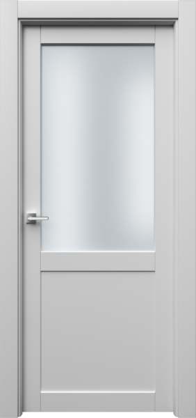 Фото товара Межкомнатная дверь эмаль Ofram Парнас-2, остеклённая