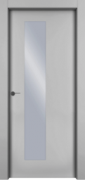 Фото товара Межкомнатная дверь Ofram Модель 1001 эмаль остеклённая