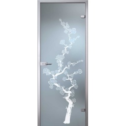 Фото товара Межкомнатная стеклянная дверь "Сакура"