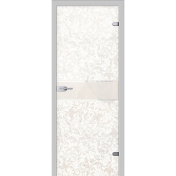 Фото товара Межкомнатная стеклянная дверь Флори с художественным рисунком
