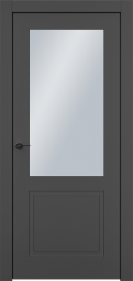Фото товара Межкомнатная дверь эмаль Ofram Классика-2 белая остеклённая