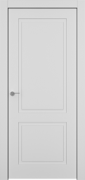Фото товара Межкомнатная дверь эмаль Ofram Классика-2 белая, серая, глухая